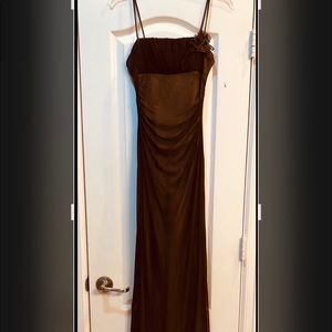 Spaghetti Strap Formal W/Ruched Bodice Details